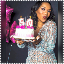 Load image into Gallery viewer, “BIG Ri$h 50th 🎊🎉✨” Dress - Alabaster Box Boutique