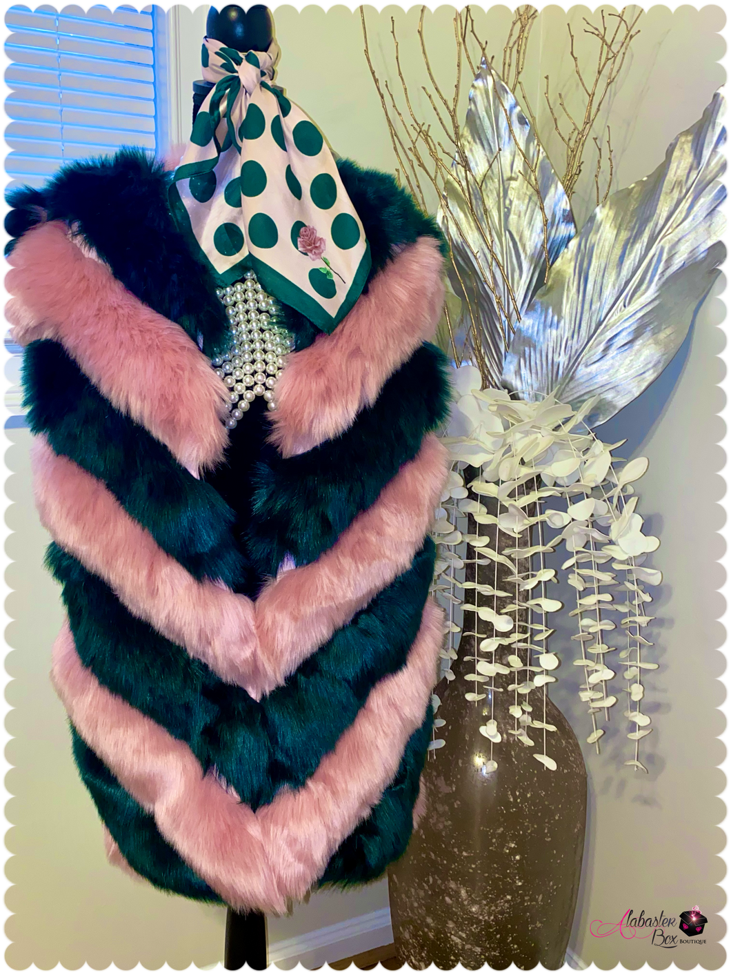 The 💕Original 💚 Faux Vest - Alabaster Box Boutique