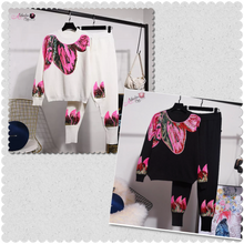 Load image into Gallery viewer, &quot;Pretty 🌺  Petals&quot; Sequin Jogger Set - Alabaster Box Boutique