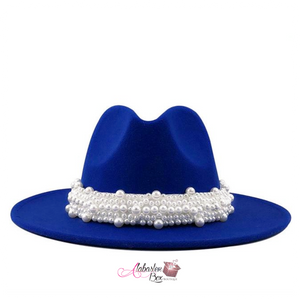The PEARLfect ⚪️ Fedora Hat - Alabaster Box Boutique