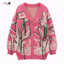 Load image into Gallery viewer, The “jAcKuArd Tassel 💕💚” Cardigan - Alabaster Box Boutique