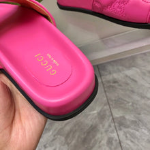 Load image into Gallery viewer, GG 💕💚 Matelassé Leather Slides