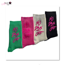 Load image into Gallery viewer, “No Days Off 💕💚” Socks