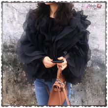 Load image into Gallery viewer, The &quot;Ruffling 💗⚫️ Around&quot; Blouse - Alabaster Box Boutique