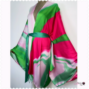 The K Is 4 💕💚 Kimono #2- Short Verison - Alabaster Box Boutique