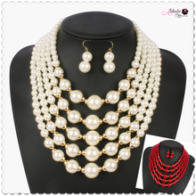 Load image into Gallery viewer, “ 5th ⚪️ Element” Necklace Set - Alabaster Box Boutique