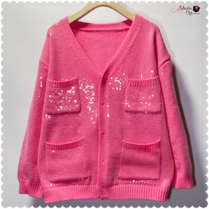 “SEQ ✨ & 💫Find” Cardigan - Alabaster Box Boutique