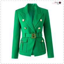 Load image into Gallery viewer, “Bi$h Bad” 🔥 Blazer- Emerald Green