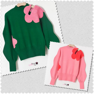 The “Sweetie Pie 💕💚💕” Sweater - Alabaster Box Boutique