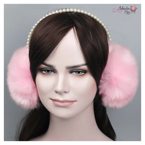 The PEARLfect 💗🖤🤍 Earmuffs - Alabaster Box Boutique