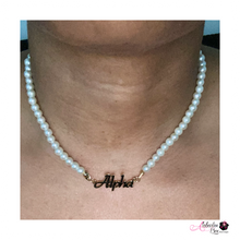 Load image into Gallery viewer, The “PEARLfect ⚪️ Alpha” Necklace - Alabaster Box Boutique