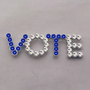 The Vote Brooch (All Ladies Organization) ⚪️💕🐸❤️🐘💙🕊💙💛🐩💚🤍💕💙 - Alabaster Box Boutique