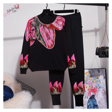 Load image into Gallery viewer, &quot;Pretty 🌺 Petals&quot; Sequin Jogger Set - Alabaster Box Boutique