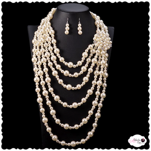 The "PEARLfect ⚪️ Vintage" Necklace Set - Alabaster Box Boutique