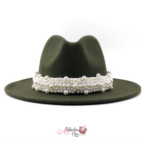 The PEARLfect ⚪️ Fedora Hat - Alabaster Box Boutique