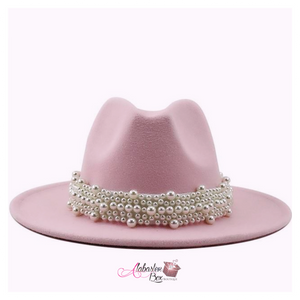 The PEARLfect ⚪️ Fedora Hat - Alabaster Box Boutique
