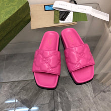 Load image into Gallery viewer, GG 💕💚 Matelassé Leather Slides