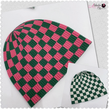 Load image into Gallery viewer, The “ChecAKAboard”💕💚 Head Cap - Alabaster Box Boutique