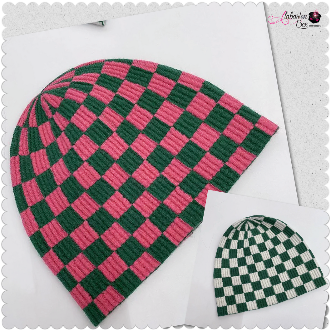 The “ChecAKAboard”💕💚 Head Cap - Alabaster Box Boutique