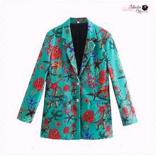 Load image into Gallery viewer, The “Aquamarine 🌊🐳🐬🐋” Blazer - Alabaster Box Boutique