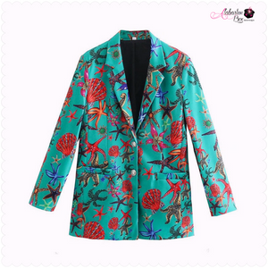 The “Aquamarine 🌊🐳🐬🐋” Blazer - Alabaster Box Boutique