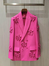 Load image into Gallery viewer, The “Pink &amp; White 🌺 Passion Suit” (Suit &amp; Blazer Only) - Alabaster Box Boutique