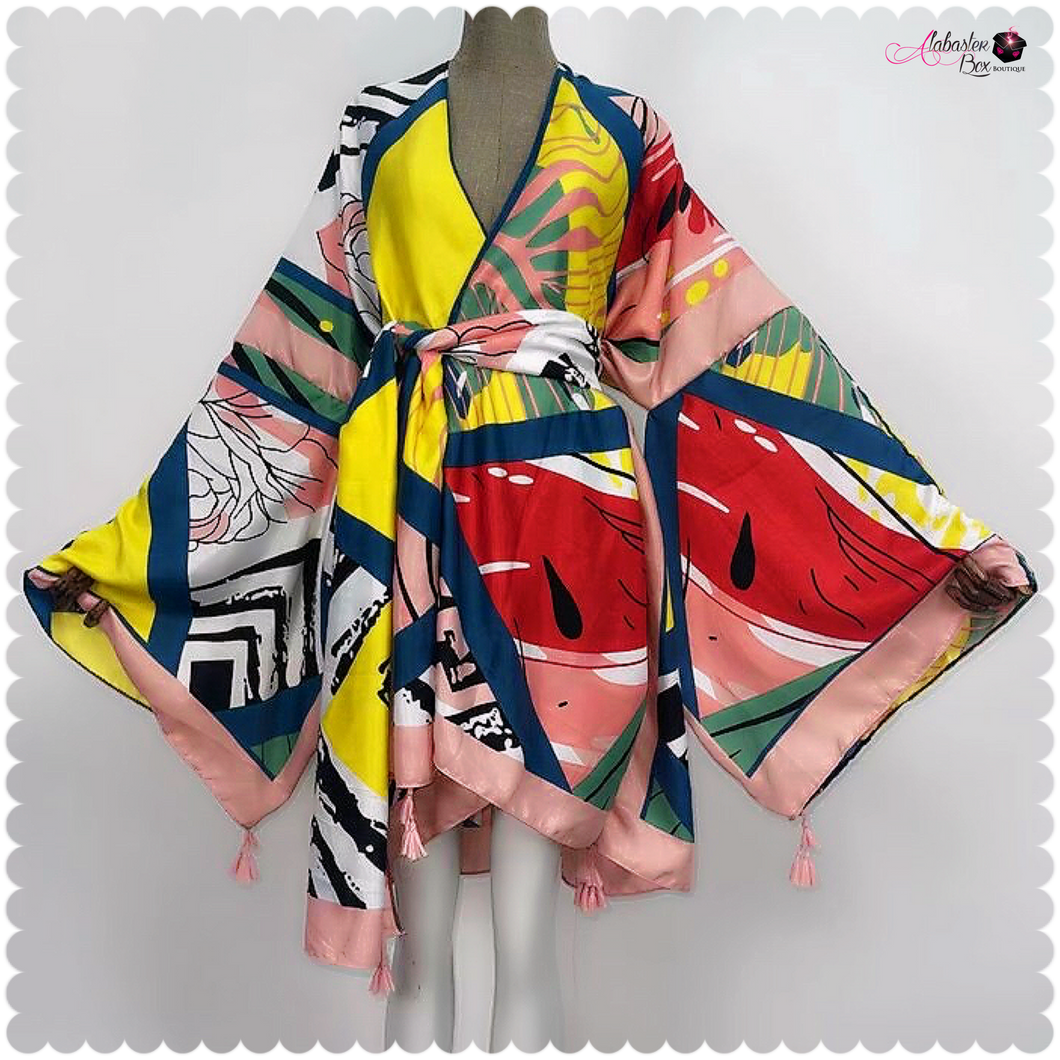 Jet Setting ✈️ Wrap Kimono
