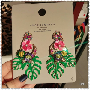 "Tropical 🌴 Fever" Earrings - Alabaster Box Boutique