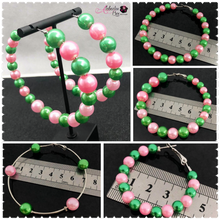 Load image into Gallery viewer, “I’m 💕💚 Pretty To My Right” Earrings - Alabaster Box Boutique