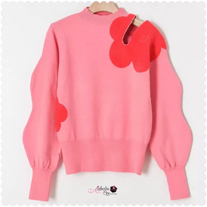 The “Sweetie Pie 💕💚💕” Sweater - Alabaster Box Boutique