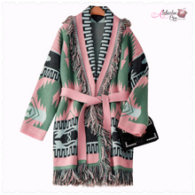 Load image into Gallery viewer, The &quot;AKAhemian 💕💚&quot; Cardigan - Alabaster Box Boutique
