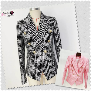 “Seeing 👀👀 Double” Blazer - Alabaster Box Boutique