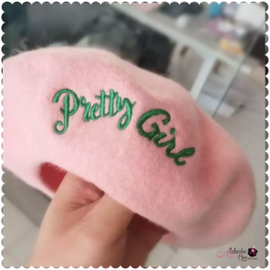 The “Pretty 💕💚 Girl Beret” - Alabaster Box Boutique