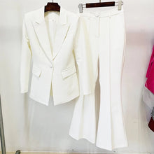 Load image into Gallery viewer, &quot;Suited👢Booted &quot; Two Piece Blazer and Pant Suit - Alabaster Box Boutique