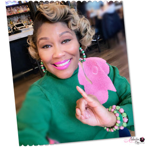The “Sweetie Pie 💕💚💕” Sweater - Alabaster Box Boutique