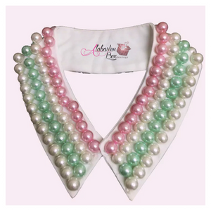 The PEARLfect ⚪️ Pink & Green Collar Necklace - Alabaster Box Boutique