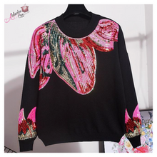 Load image into Gallery viewer, &quot;Pretty 🌺 Petals&quot; Sequin Jogger Set - Alabaster Box Boutique