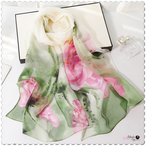 “Summer Tea 🫖 Rose” Scarf