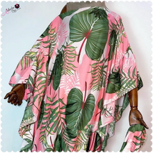 Load image into Gallery viewer, “Pretty 💕💚 Palm Leaf “ Kaftan - Alabaster Box Boutique