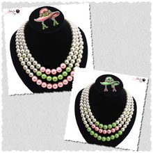 Load image into Gallery viewer, &quot;Most Gracious 🟢💕⚪️ 1&quot; Necklace Set - Alabaster Box Boutique