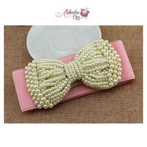 The “PEARLfect Pearl ⚪️ Bow” Belt - Alabaster Box Boutique
