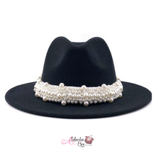 Load image into Gallery viewer, The PEARLfect ⚪️ Fedora Hat - Alabaster Box Boutique