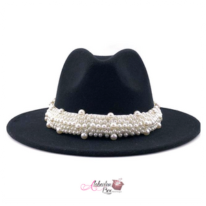 The PEARLfect ⚪️ Fedora Hat - Alabaster Box Boutique
