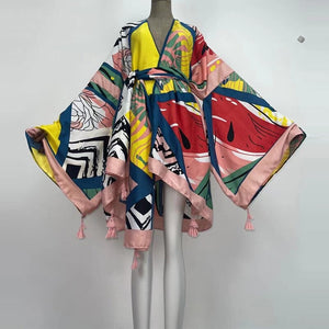 Jet Setting ✈️ Wrap Kimono
