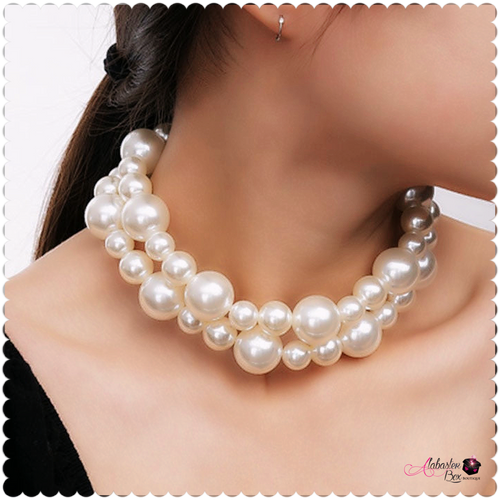 “Double ⚪️⚪️ P” Necklace - Alabaster Box Boutique