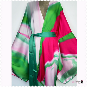 The K Is 4 💕💚 Kimono #2- Short Verison - Alabaster Box Boutique