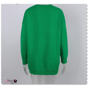 "Pinky 💕💚 Promise" Sweater - Alabaster Box Boutique