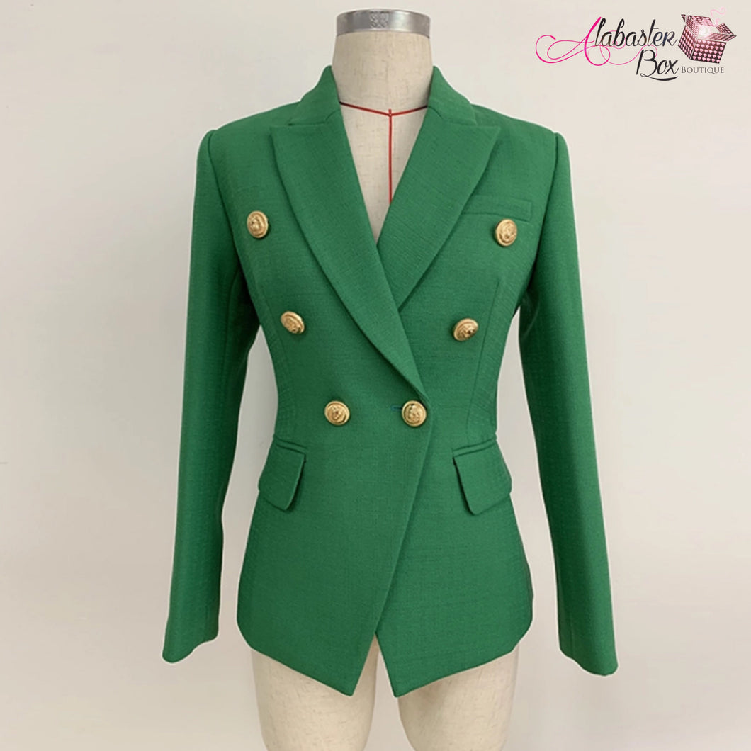 Boss Lady 💚 Blazer- Emerald Green - Alabaster Box Boutique