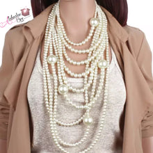 Load image into Gallery viewer, The PEARLfect Long ⚪️ Pearl Necklace - Alabaster Box Boutique