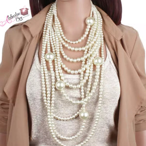 The PEARLfect Long ⚪️ Pearl Necklace - Alabaster Box Boutique